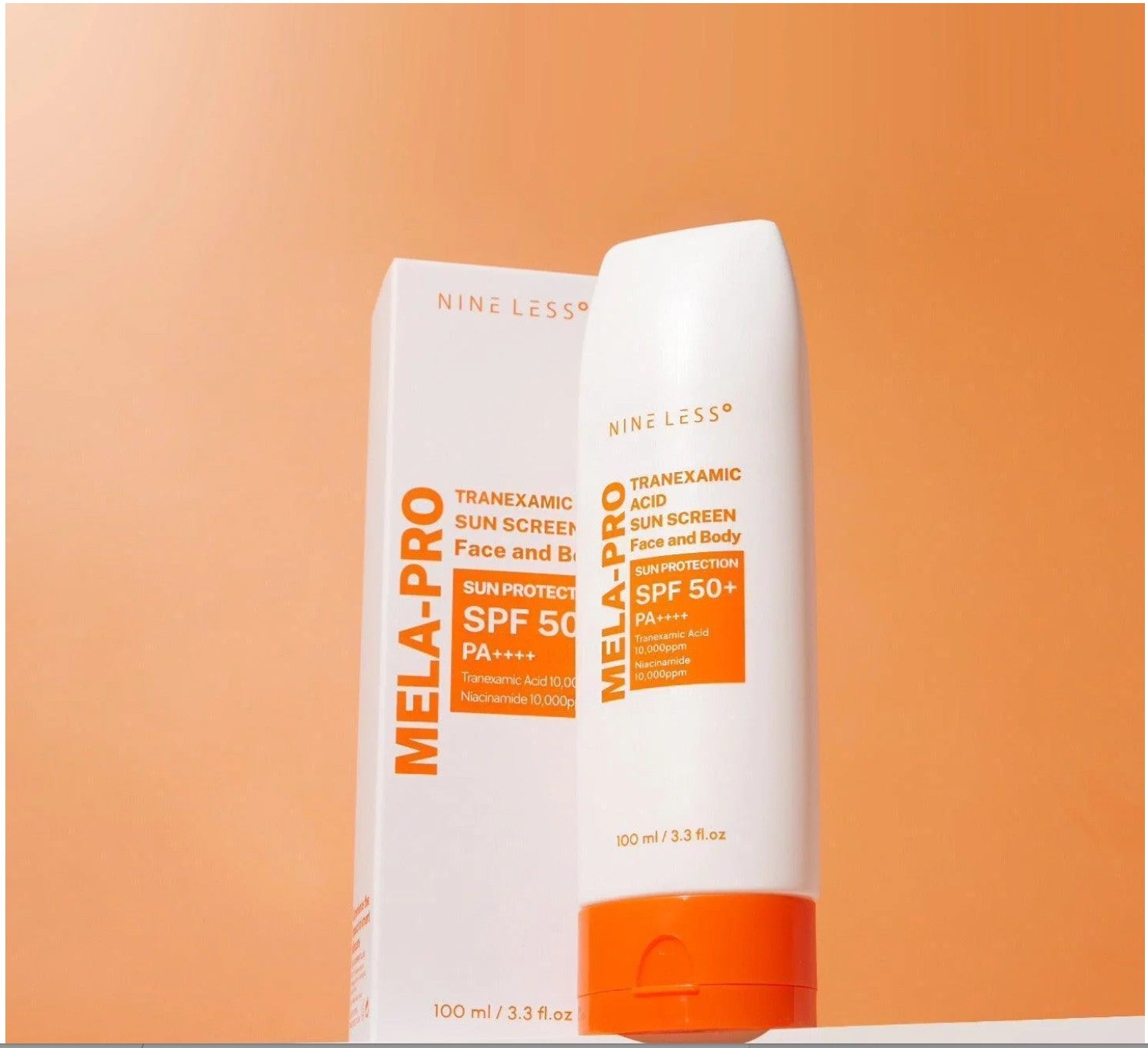 NINELESS Mela-Pro Tranexamic Acid Sun Screen SPF 50+ PA++++ 100ml/ 3.3 fl.oz lifestyle image