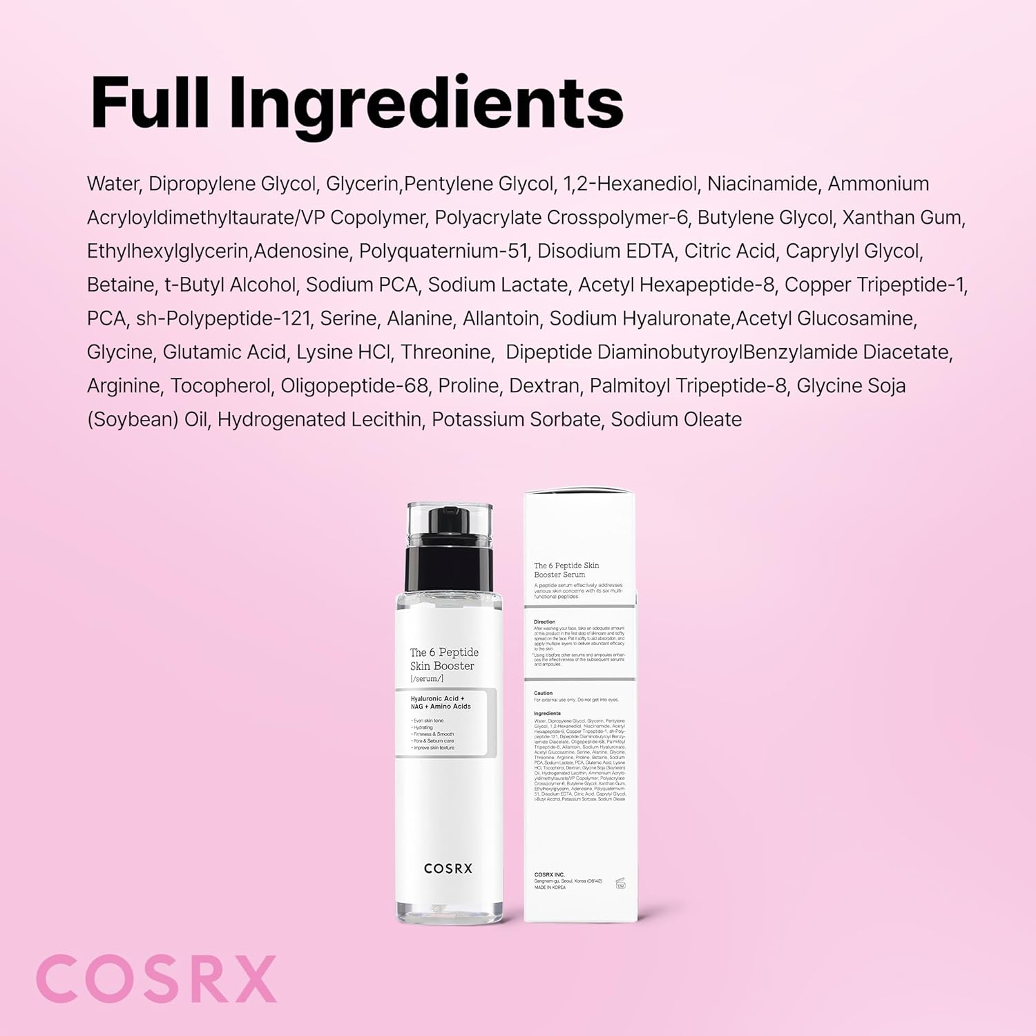 COSRX The 6 Peptide Skin Booster  5.07 fl. oz / 150 ml