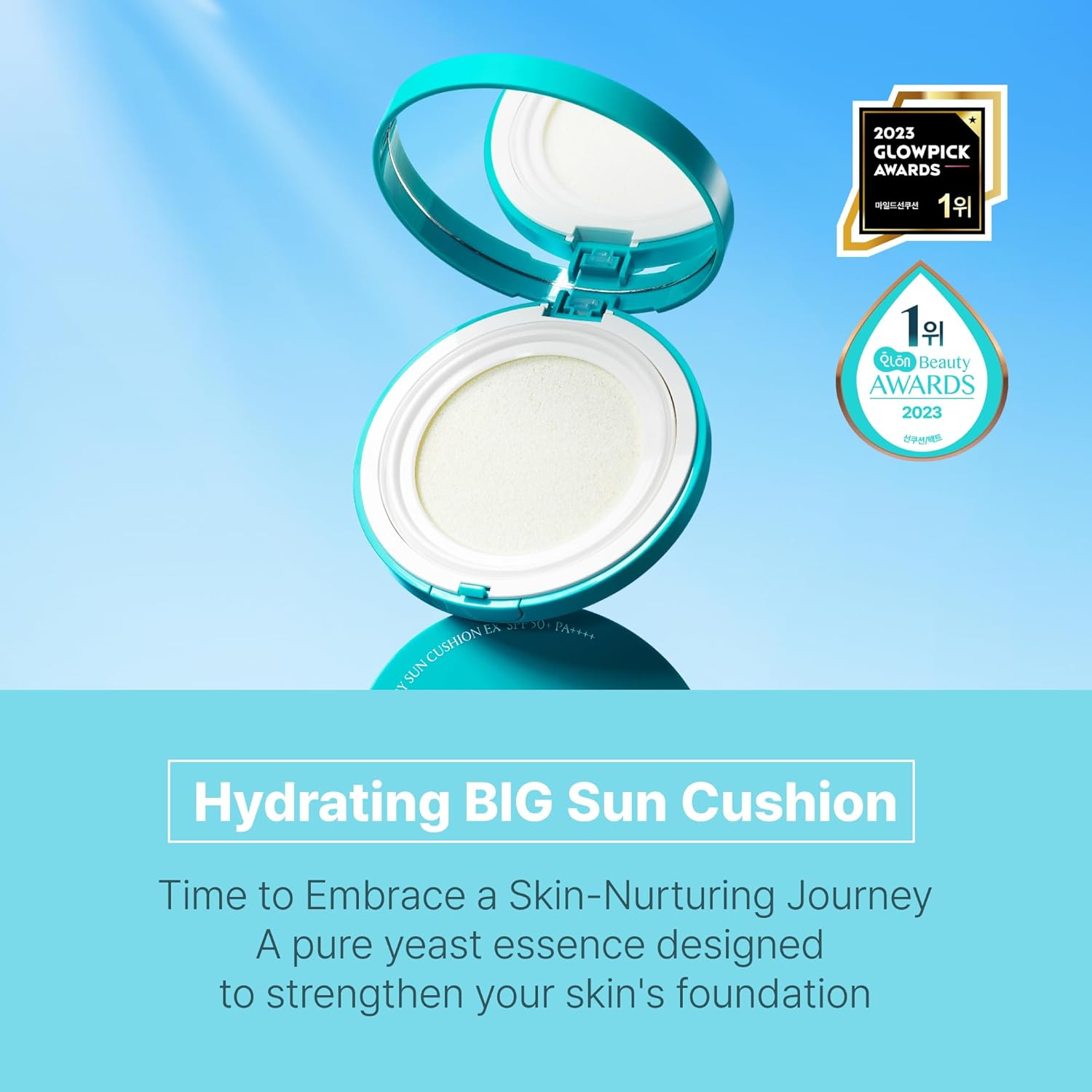 SCINIC Enjoy All Round Airy Sun Cushion EX SPF50+PA++++, 0.88 Fl Oz/ 25 gr